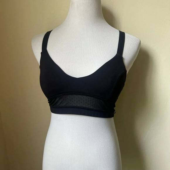 Lululemon Sheer Panel Black Bra, size 6 - Picture 2 of 5
